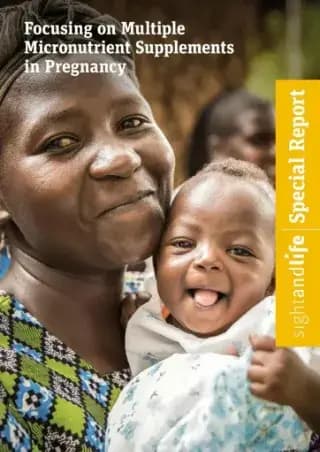 Zoom sur les suppléments de micronutriments multiples pendant la grossesse